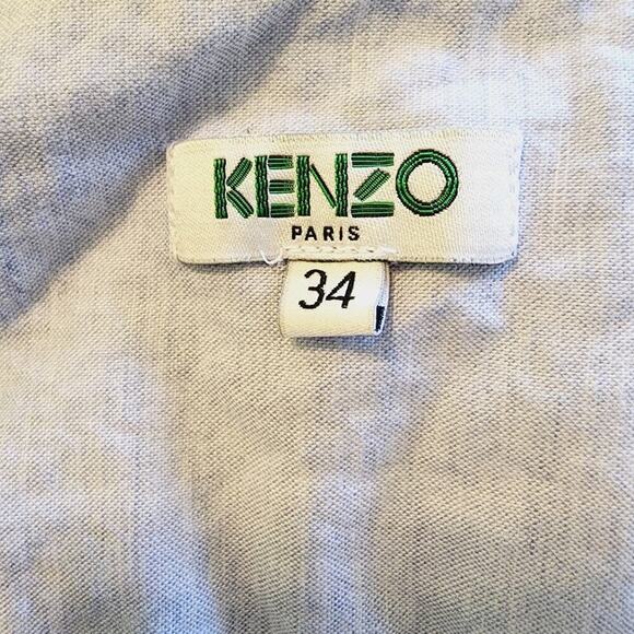 KENZO PARIS LIGHT BLUE BUTTON DOWN SIZE 34 (2) - Picture 5 of 9